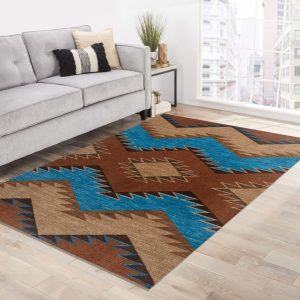 Native American Inspired Rug Carpet Rug Home Decor Rug