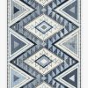 Native American Santa Fe Blue Cl2309186Mdr Rug Carpet Area Rug For Living Room Bedroom Rug Home Decor