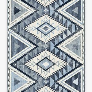 Native American Santa Fe Blue Cl2309186Mdr Rug Carpet Area Rug For Living Room Bedroom Rug Home Decor