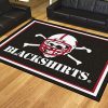 Nebraska – Blackshirts Area Rugs Living Room Carpet Floor Decor The Us Decor