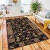 Night Moose Rug Rustic Cabin & Lodge Area Rug Bedroom Rug