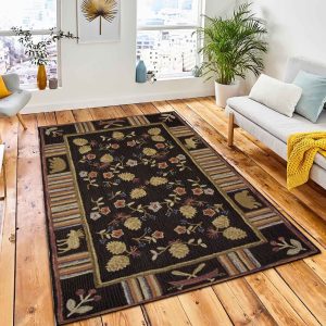 Night Moose Rug Rustic Cabin & Lodge Area Rug Bedroom Rug