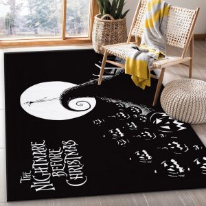 Nightmare Before Christmas Ver13 Rug Bedroom Rug Us Gift Decor Area Rug For Living Room Bedroom Rug Home Decor