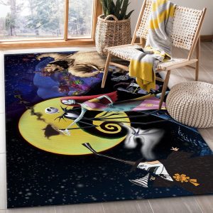 Nightmare Before Christmas Ver4 Movie Area Rug Bedroom Rug Us Gift Decor Area Rug For Living Room Bedroom Rug Home Decor