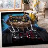 Ninja Cat Japanese Warrior Area Rug For Christmas Bedroom Home Decor Area Rug For Living Room Bedroom Rug Home Decor