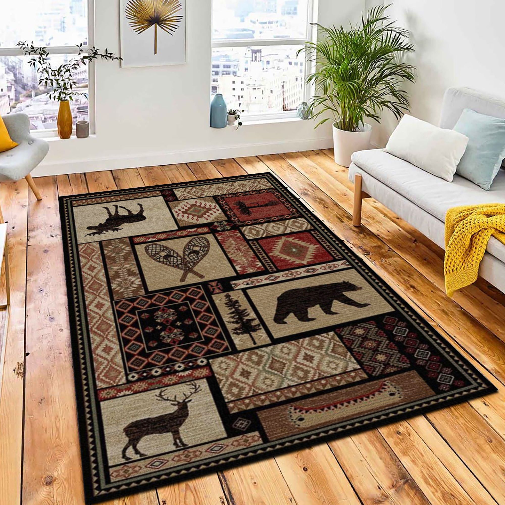 Northern Pass Area Rug Rustic Cabin & Lodge Area Rug Bedroom Rug Northern Pass Area Rug Rustic Cabin & Lodge Area Rug Bedroom Rug