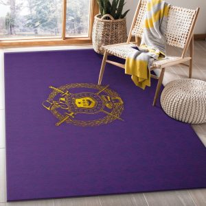 Omega Psi Phi Logo Gold Area Rug Living Room Rug Us Gift Decor Area Rug For Living Room Bedroom Rug Home Decor