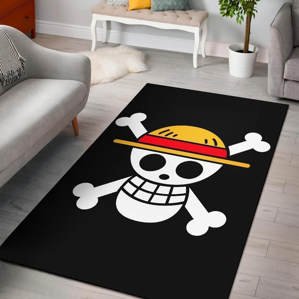 One Piece Straw Hat Pirates Flag Area Rug Carpet One Piece Straw Hat Pirates Flag Area Rug Carpet