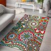 Oriental Mandala Bohemian Pattern Area Rug Bohemian Rug Home Decor