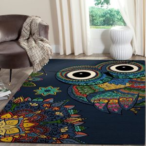 Owl Area Rug – Home Decor – Bedroom Living Room Decor