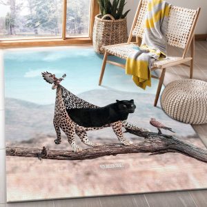 Panther Area Rug Bedroom Rug Family Gift Decor Area Rug For Living Room Bedroom Rug Home Decor