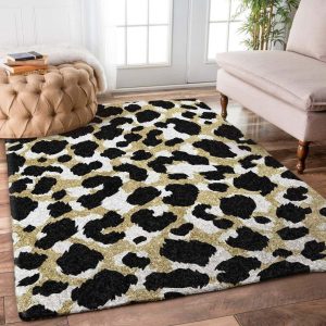 Panther Pattern Dn0910135R Rug Carpet Area Rug For Living Room Bedroom Rug Home Decor