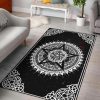 Pentagram Star Wicca Area Rug Living Room Rug