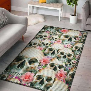 Perfection Premium Skull Area Rug Carpet Area Rug For Living Room Bedroom Rug Home Decor