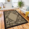 Pine Forest Branches Rug Rustic Cabin & Lodge Area Rug Living Room Rug