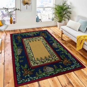 Pine Lodge Cabin Area Rug Rustic Cabin & Lodge Area Rug Room Decor Rug