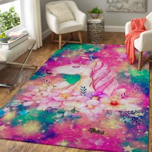 Pink Unicorn Area Rug Carpet 1910162 Floor Decor Area Rug For Living Room Bedroom Rug Home Decor