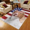 Pitbull American Carrying You Rug Carpet Area Rug For Living Room Bedroom Rug Home Decor