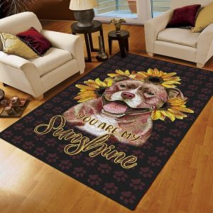 Pittbull Sunshine Be Together Rug Carpet Area Rug For Living Room Bedroom Rug Home Decor