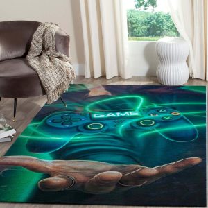 Playstation Area Rug Carpet Gaming Floor Decor 08118 Area Rug For Living Room Bedroom Rug Home Decor
