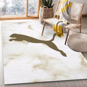 Puma Rectangle Rug Fashion Brand Rug Christmas Gift Decor Area Rug For Living Room Bedroom Rug Home Decor