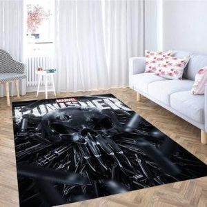 Punisher Area Rug Carpet Movie Home Decor Area Rug For Living Room Bedroom Rug Home Decor