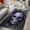 Purple Skull 3D Rug Living Room Rug