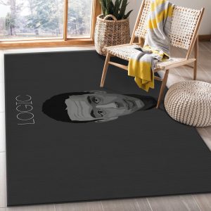 Rapper Logic Rug Bedroom Rug Christmas Gift Decor Area Rug For Living Room Bedroom Rug Home Decor
