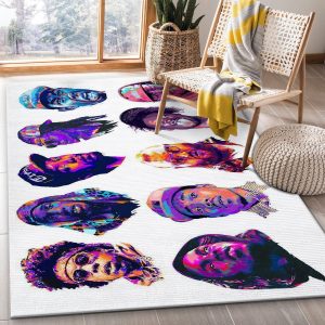 Rapper Ver1 Area Rug For Christmas Bedroom Rug Us Gift Decor Area Rug For Living Room Bedroom Rug Home Decor