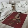 Red Electric Guitar Living Room Rug Carpet Rug Carpet Area Rug For Living Room Bedroom Rug Home Decor