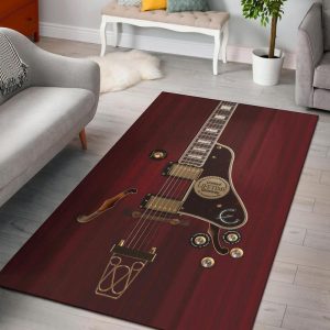 Red Electric Guitar Rectangle Aw10148 Rug Carpet Area Rug For Living Room Bedroom Rug Home Decor