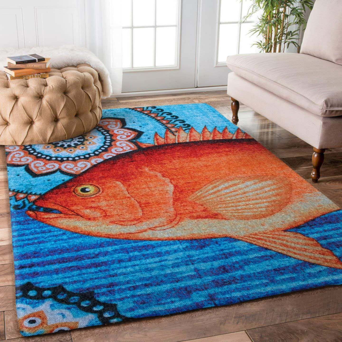 Red Snapper Fish Nn2309057M Rug Carpet Area Rug For Living Room Bedroom Rug Home Decor Red Snapper Fish Nn2309057M Rug Carpet Area Rug For Living Room Bedroom Rug Home Decor
