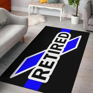 Retired Thin Blue Line Area Rug Carpet Carpet Ktsr Area Rug For Living Room Bedroom Rug Home Decor