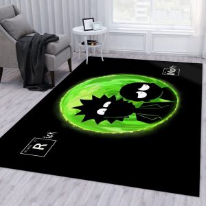 Rick And Morty 01 Area Rug For Christmas Bedroom Rug Floor Decor Home Decor Area Rug For Living Room Bedroom Rug Home Decor