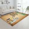 Rick And Morty Christmas Gift Rug Bedroom Rug Floor Decor Home Decor Area Rug For Living Room Bedroom Rug Home Decor