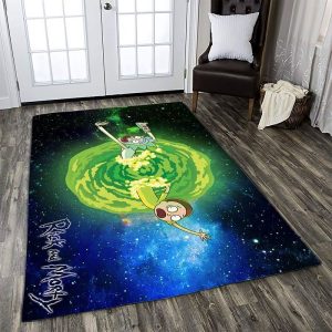 Rick And Morty Dimension Nice Gift Area Rug Carpet Area Rug For Living Room Bedroom Rug Home Decor