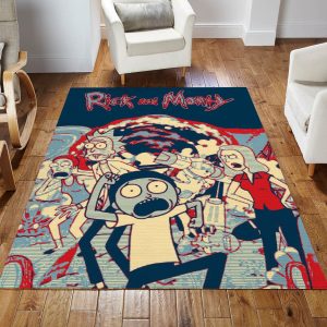 Rick And Morty I Noel Gift Rug Bedroom Rug Floor Decor Home Decor Area Rug For Living Room Bedroom Rug Home Decor