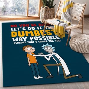 Rick And Morty Quote Noel Gift Rug Living Room Rug Floor Decor Home Decor Area Rug For Living Room Bedroom Rug Home Decor