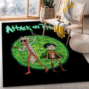 Rick And Morty Titan Noel Gift Rug Bedroom Rug Floor Decor Home Decor Area Rug For Living Room Bedroom Rug Home Decor