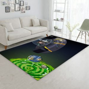 Rick And Morty Universe Area Rug Living Room Rug Home Decor Area Rug For Living Room Bedroom Rug Home Decor