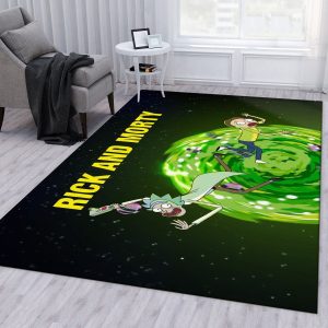 Rick And Morty Ver4 Area Rug For Christmas Bedroom Rug Home Decor Area Rug For Living Room Bedroom Rug Home Decor