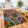 Road Vector Seamless Pattern Rug Kids Rug Home Decor