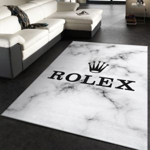 Rolex Rectangle Rug Fashion Brand Rug Floor Decor Home Decor Area Rug For Living Room Bedroom Rug Home Decor