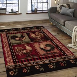 Rooster Chicken Rectangle Gx31170 Rug Carpet Area Rug For Living Room Bedroom Rug Home Decor