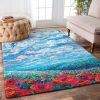 Rose Garden And Sky Dd0910148R Rug Carpet Area Rug For Living Room Bedroom Rug Home Decor