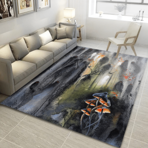 Sacred Forest Dark Magic Spirit Gloomy Pagan Creature Gothic Rug Home Decor Fairytale Rug