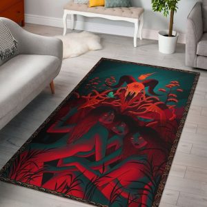 Satan Girls Rug Highly Durable Resistant Living Room Rug