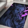 Satanic Cross Satanic Demon Embrace Area Rug Sexy Blue Pink Gothic Home Decor