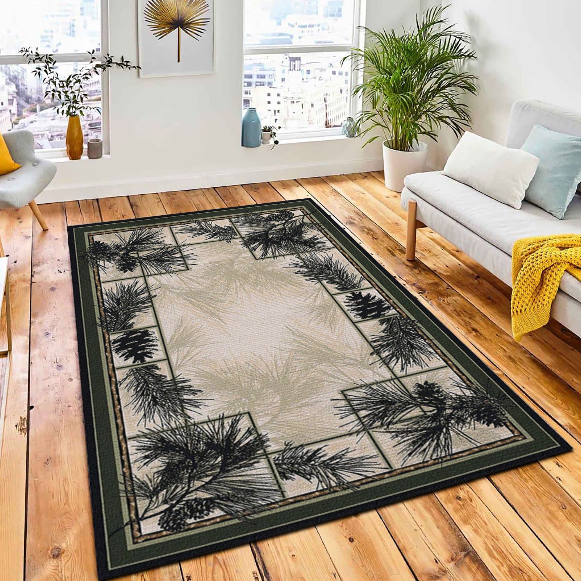 Scenic Pines Area Rug Rustic Cabin & Lodge Area Rug Room Decor Rug Scenic Pines Area Rug Rustic Cabin & Lodge Area Rug Room Decor Rug
