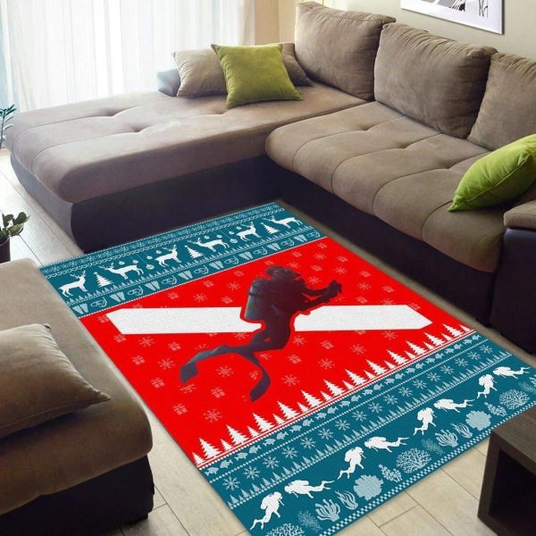 Scuba Diving Matting Area Rug Carpet Area Rug For Living Room Bedroom Rug Home Decor